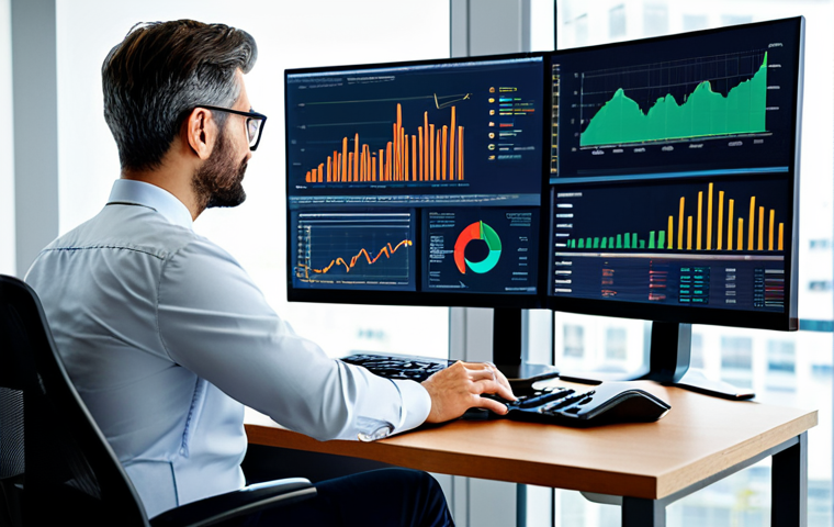 Ethical Investor Analyzing Data**
"A professional financial advisor, fully clothed in business attire, reviewing ESG data on a computer screen in a modern office setting, surrounded by charts and graphs depicting ethical investment performance. Safe for work, appropriate content, perfect anatomy, correct proportions, natural pose, well-formed hands, proper finger count, professional, modest, family-friendly, high quality."
**