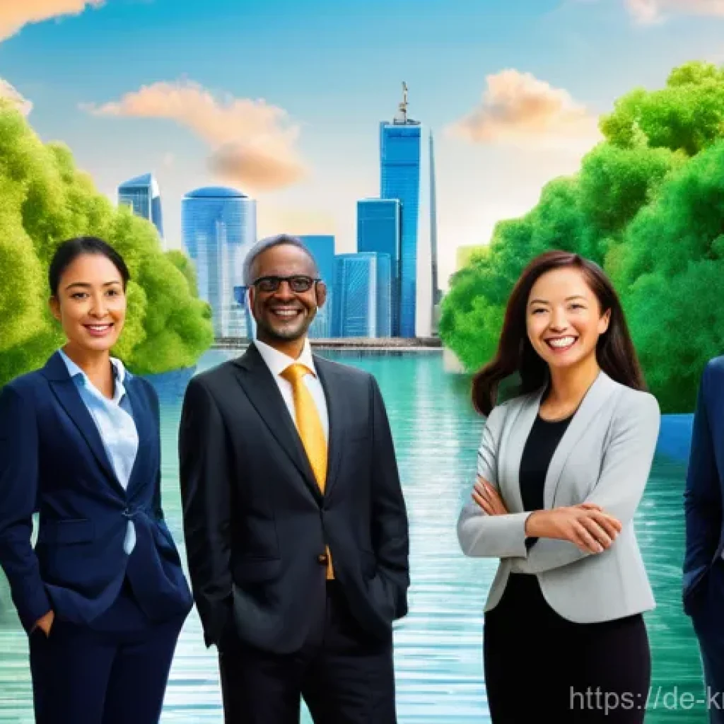윤리적 투자와 이윤 추구의 갈등 - **Prompt 1: "The Dawn of Ethical Investing"**
    A vibrant, high-definition photographic image depi...