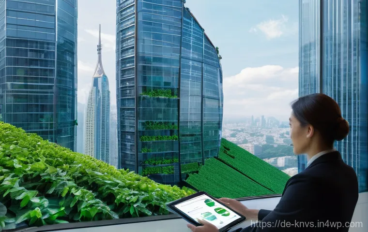 윤리적 투자와 이윤 추구의 갈등 - **Prompt 2: "ESG in Action: Building a Sustainable Future"**
    A composite or triptych-style photo...
