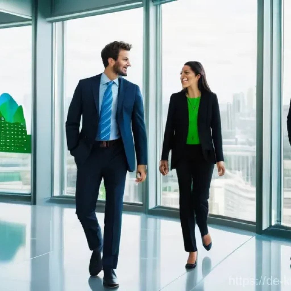 윤리적 투자와 투자자 커뮤니티의 발전 - **Prompt 1: The Mainstream Shift of Sustainable Investing**
"A dynamic, wide-angle shot of a bri...