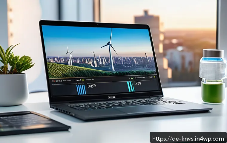 윤리적 투자와 위험 관리 - A modern German investor’s workspace featuring a sleek laptop displaying an ESG investment dashboard...